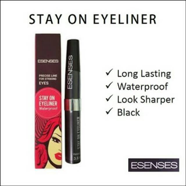 ESENSES WATERPROOF STAY ON EYELINER / EYELINER WATERPROOF BPOM