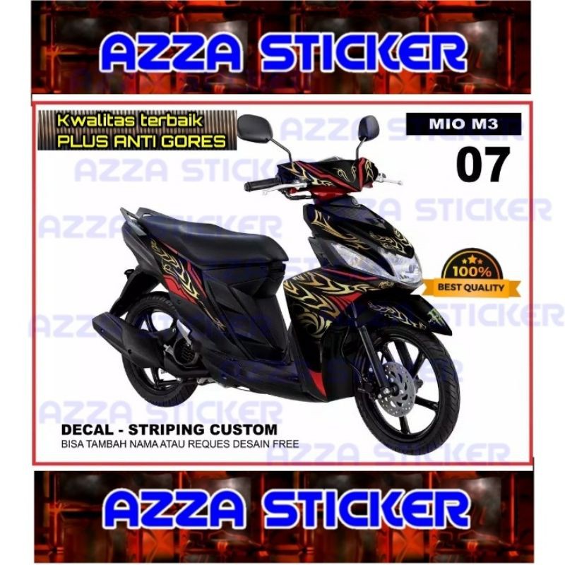Sticker Striping Decal Mio M3 Full Body, Sticker Decal Mio M3 Full Body, Decal Mio M3 07