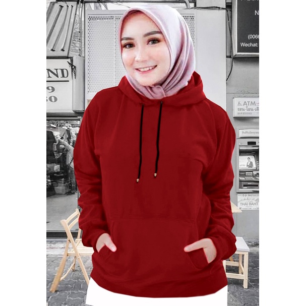 Sweater Hoodie Wanita polos / Sweater Hoodie Korean Style / Sweater Terbaru 2021 / Sweater Tebal / Sweatshirt Hoodie Wanita