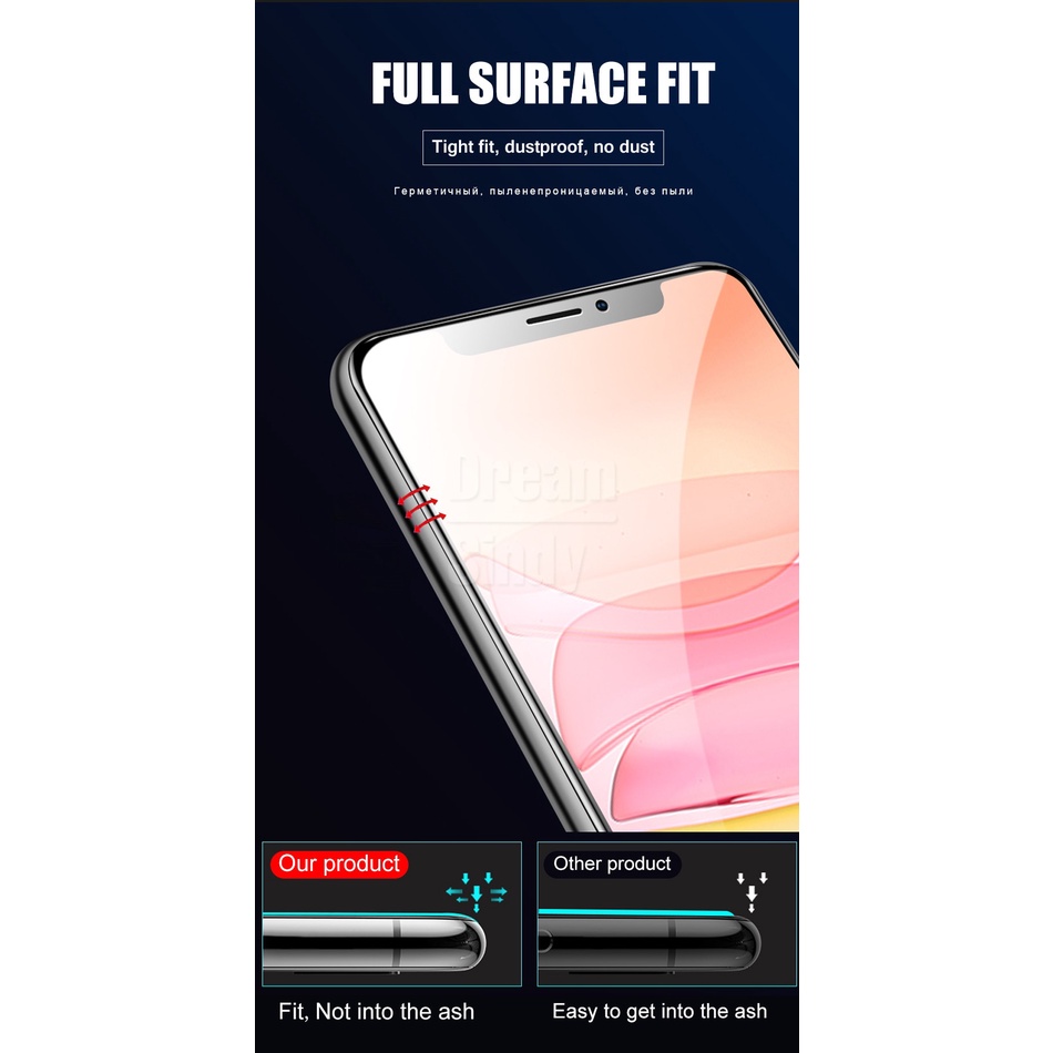 2pcs Film Pelindung Layar Hydrogel Untuk Iphone 7 8 Plus 6 6s Se 2 2020 12 11 Pro Max Mini X Xr Xs Max