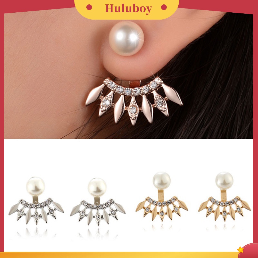 Hu Hu Hu Hu Hu Alat Bantu Pasang Kacamata♡ Anting Tusuk Mutiara Imitasi Untuk Wanita