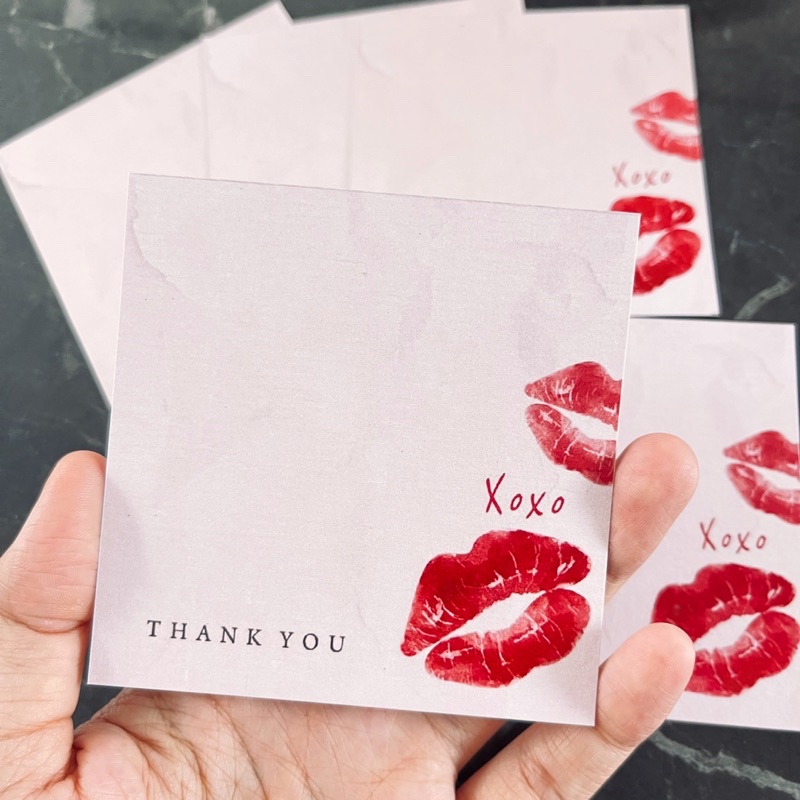 

KARTU UCAPAN GREETING THANK YOU CARD BLANK XOXO