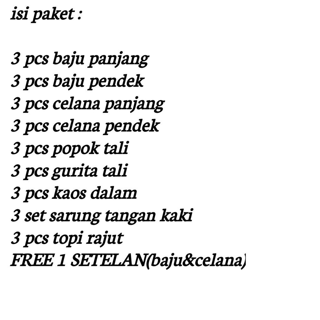 31 Pcs Paket Kado Bayi Baru Lahir Paket Hadiah Set Pakaian Bayi Baru Lahir
