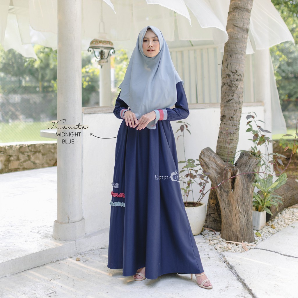 EmmaQueen - Dress Muslim Kavita-Midnight blue