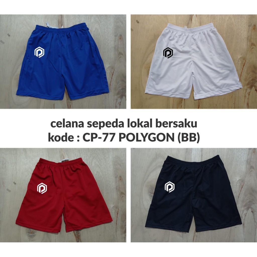 Asli  Celana gowes polygon murah CP77 BB celana sepeda polygon lokal bersaku  Limited