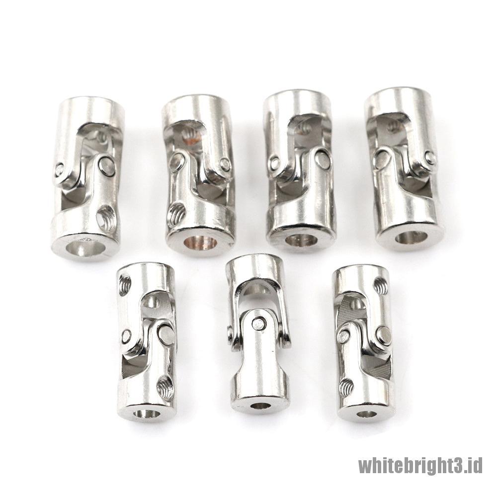 (white3) Sambungan Gimbal Coupling Universal Bahan Metal Untuk RC Kapal