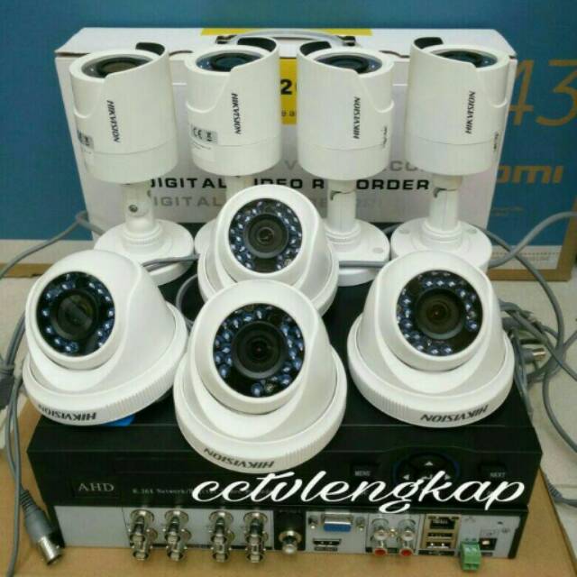 PAKET CCTV HIKVISION 8CHANNEL 2MP FULL HD KOMPLIT TGL PASANG