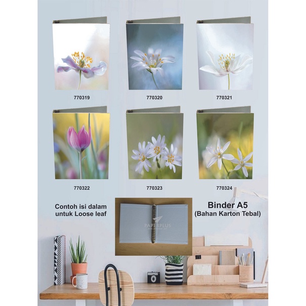 

Binder A5 / Binder Note A5 / Bunga / Set 2907