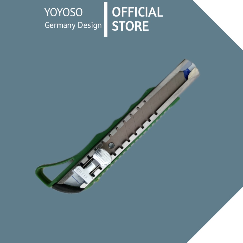 

Cutter Knife Dorong Besi Pemotong Kertas Clip Lock