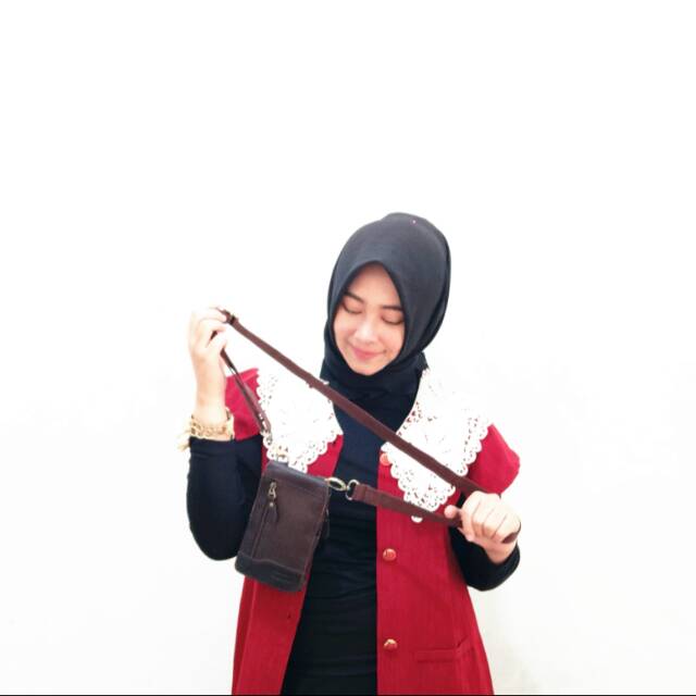 Tas HP Smartphone Kulit Asli- Tas Hp Kulit  waistbag tempat hp kulit asli- TAS HP MINI BAG TAS KULIT