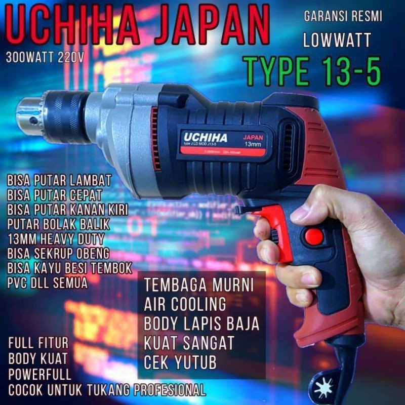 Mesin Bor 13mm Cover Baja type 13-5 by uchiha japan Harga promo variable speed produk import