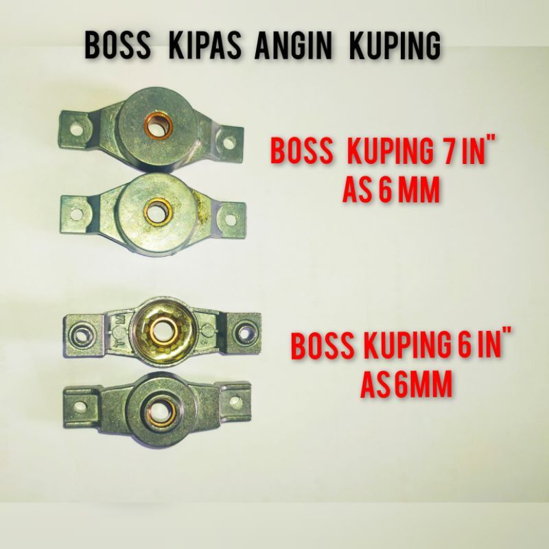 Bos Kuping as 6 mm /Boshing Kipas Angin Deskfan 9 in / Braket 10 in