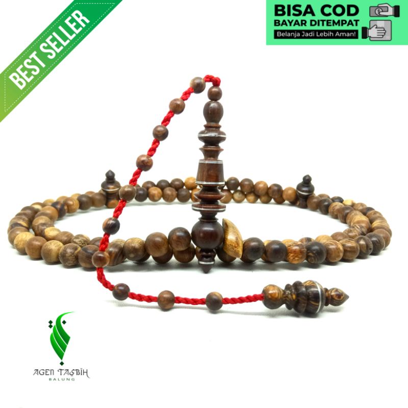 Tasbih Kayu Gaharu Super Size 9mm ORIGINAL, Kayu Langka Bertuah Nusantara