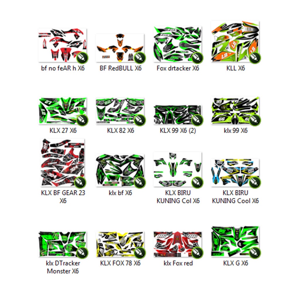 50+ Striping Desain KLX Format CDR (CorelDraw) Editable Premium