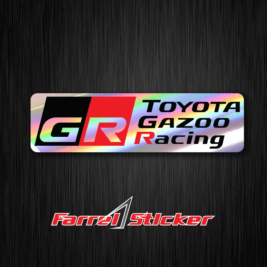 stiker toyota GR Sticker Gazoo Racing 8 cm