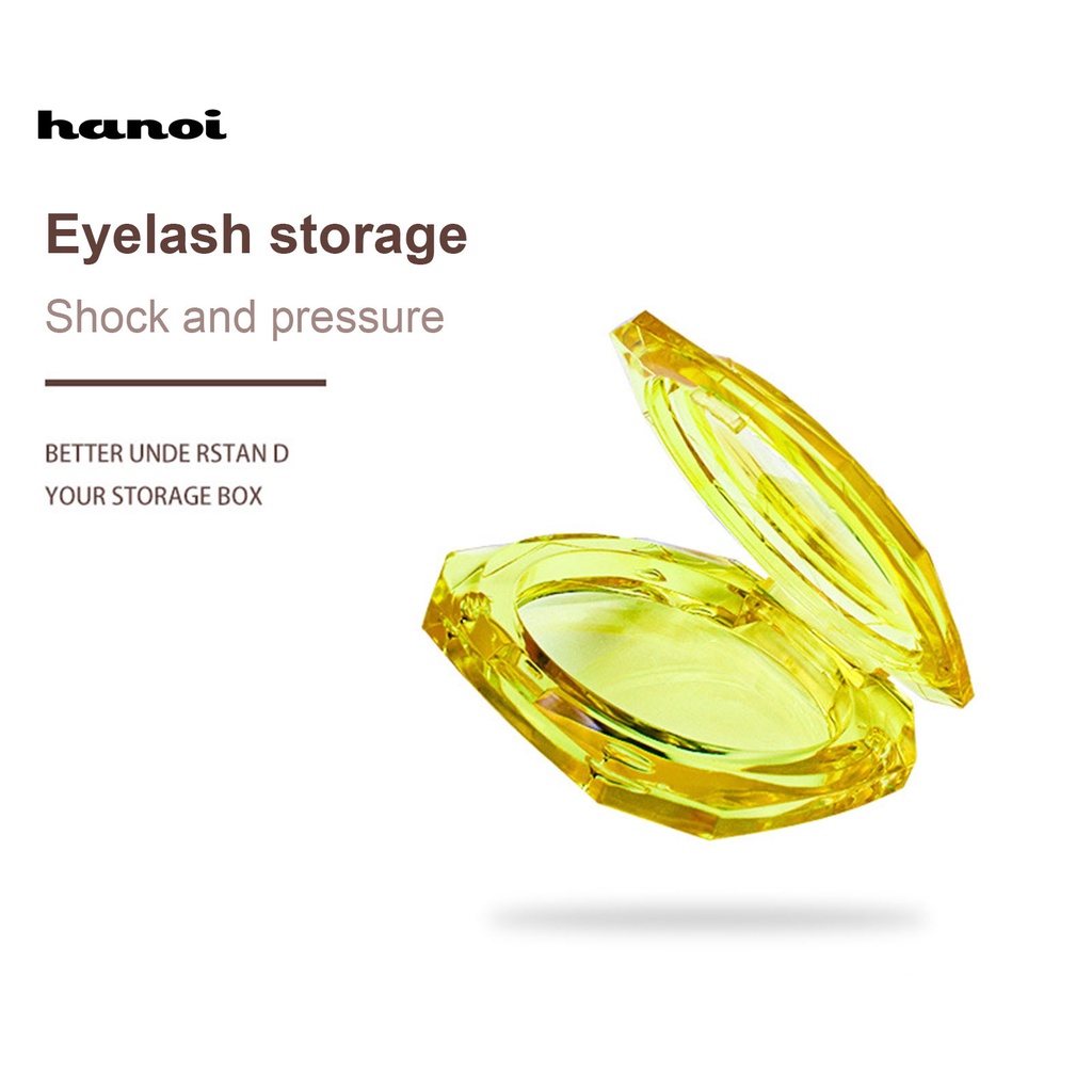 HQTM_Eye Lash Container Easy to Use Lightweight Plastic Round Eyelash Storage Box for Professional Use