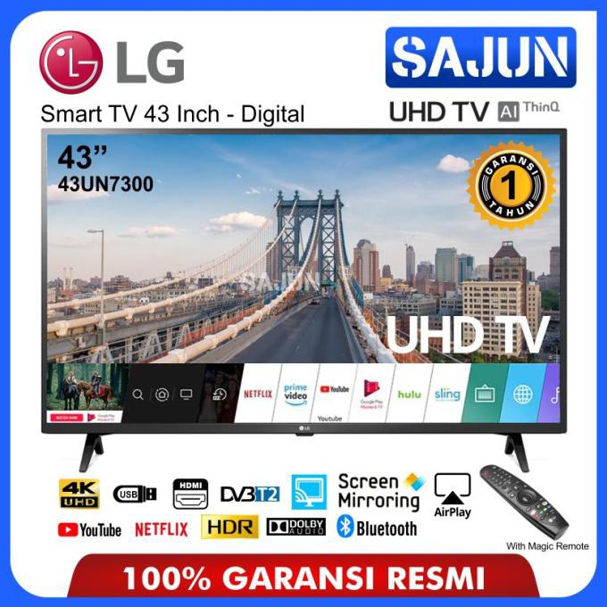 Ready&Siapkirim Smart Tv Lg Ai Thinq 43Un7300 Tv Led 43 Inch 4K Uhd With Magic Remote