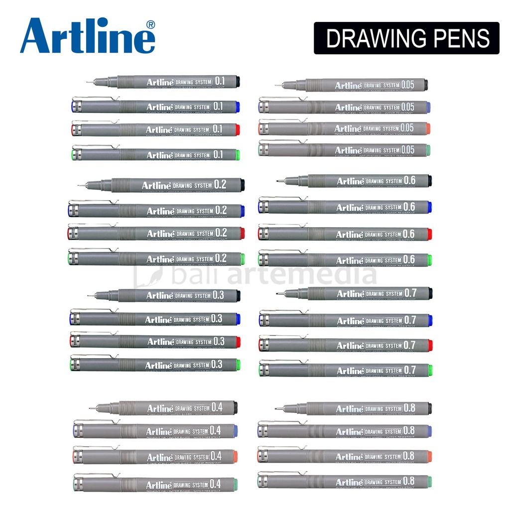 

Artline Drawing Pens | Pena Gambar | Artline Drawing System | Bali Art Supplies