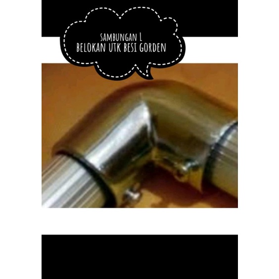 sambungan lurus dan belokan L untuk tiang gorden ring