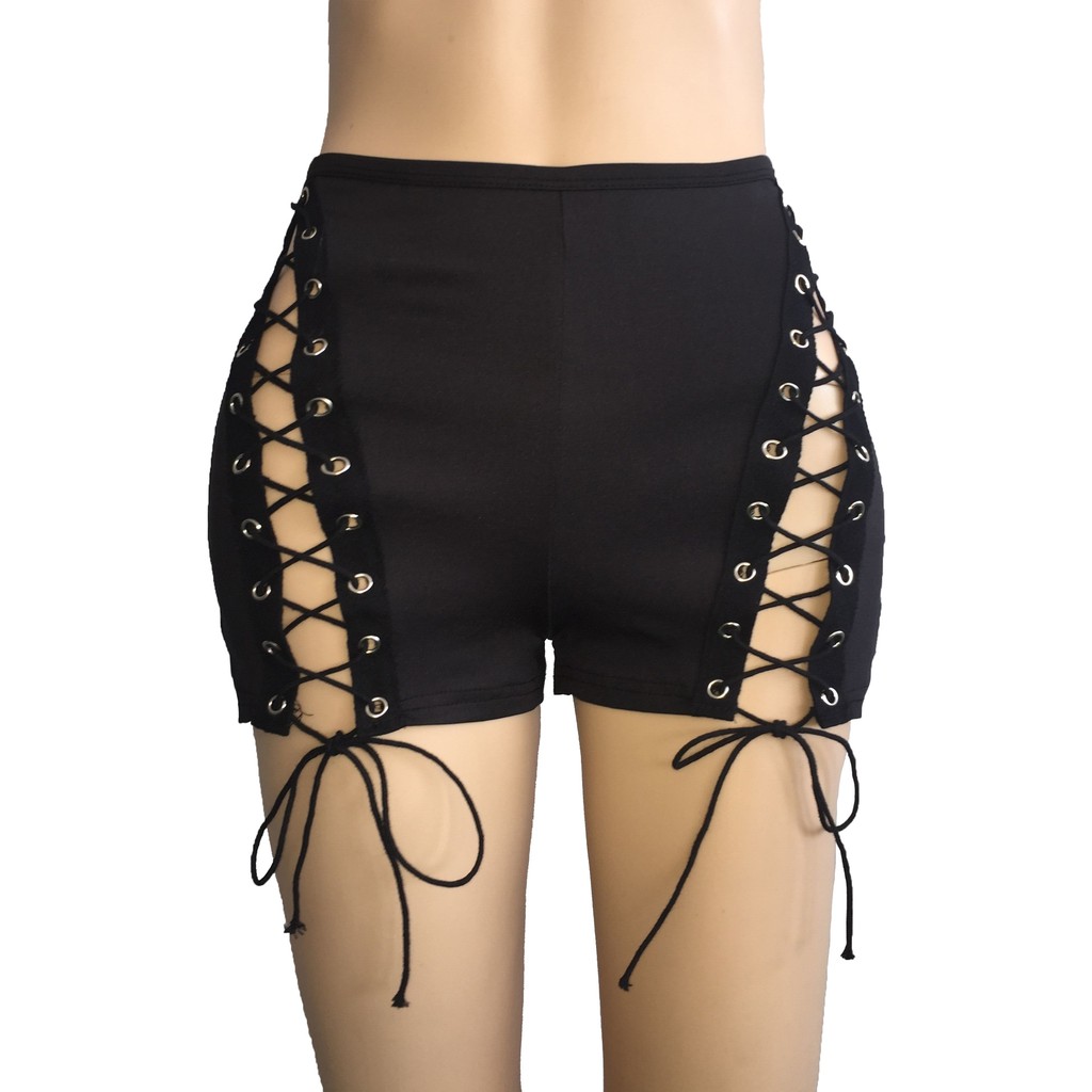 BSE-14 celana pendek mini span hot pants wanita model ikat import