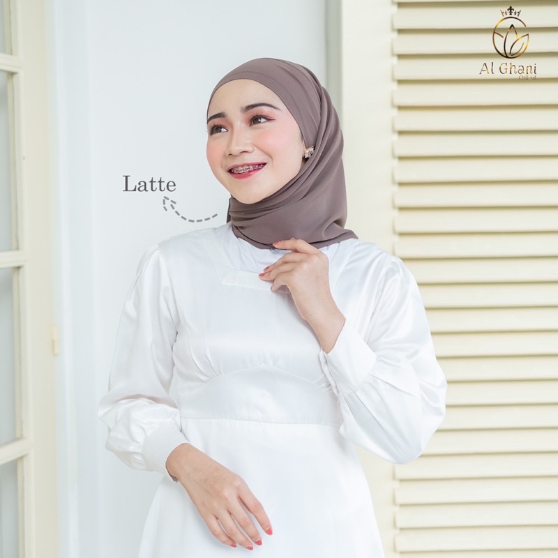 ALGHANI - SEGIEMPAT MELAYU TALI INSTAN CERUTY BABYDOLL DUA LAYER | SEGITIGA MALAY