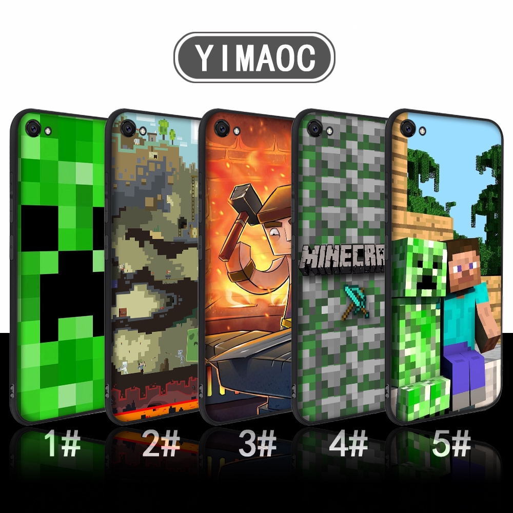Casing Soft Case Motif Minecraft Untuk Vivo Y17 Y53 Y55 Y69 Y71 Y81 Y91 Y93 Y81 Y91c V5 Y67 Y67 Shopee Indonesia