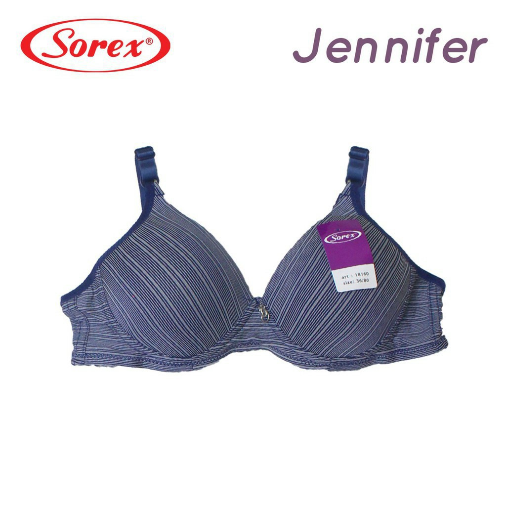 gos  BRA BH FASHION SOREX 18160 Sorex Bra Busa Tanpa Kawat Kait 2 Setara Cup B Jennifer Harian BH