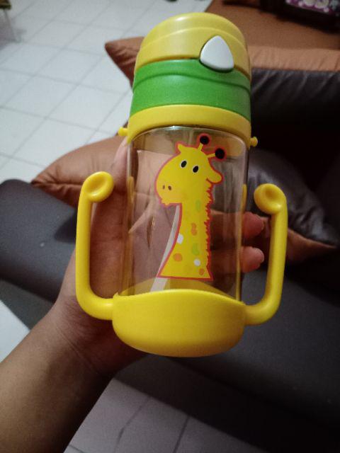 (garansi Kirim) Botol Minum Anak Gambar Singa Jerapah 400 Ml