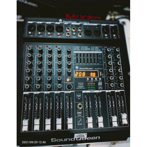 MIXER SOUNDQUEEN JACKPOT6 ORIGINAL JACKPOT 6 CHANNEL KOPER SQ