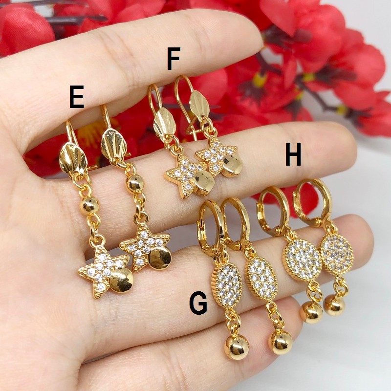 Anting Lapis Emas Xuping Perhiasan Imitasi Gold Aneka Model - BE184