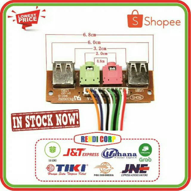 Kabel Front Panel USB Audio for Case PC