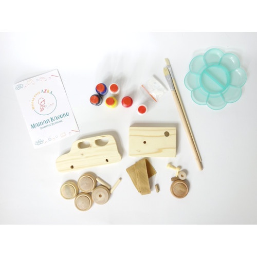 Mainan Kayu Anak / Mainan Edukasi / Mainan DIY - Mewarnai Mainan Kayu