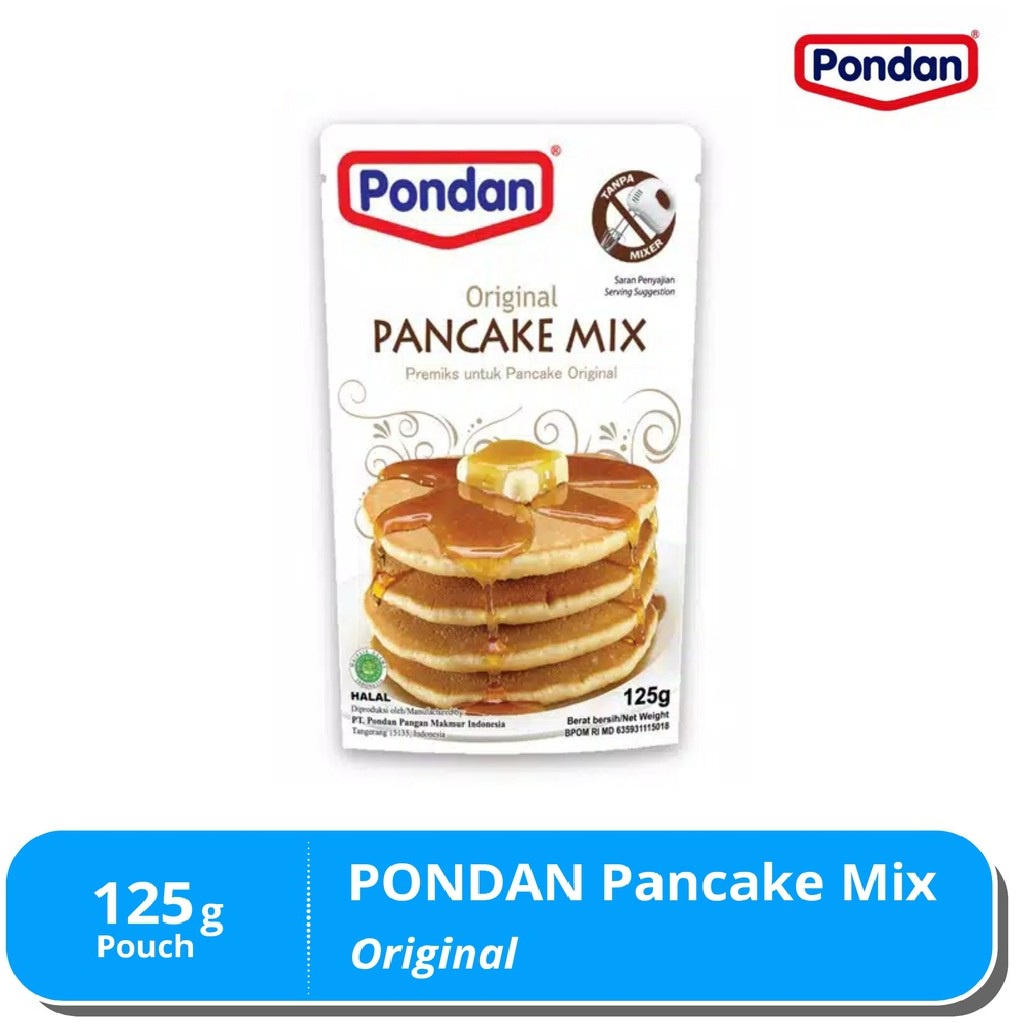 

Pondan Pancake Mix Original Tanpa Mixer 125 gr