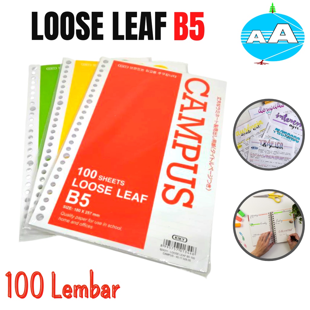 

Loose Leaf Kiky B5 Isi 100 Lembar