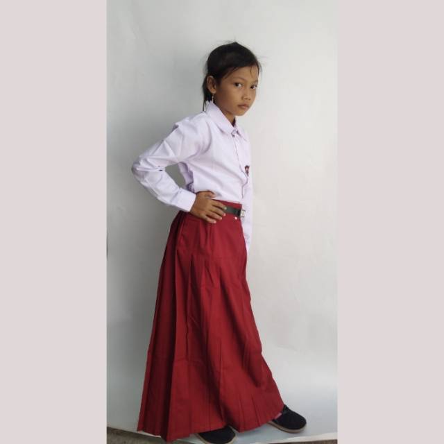 Seragam Sekolah Merah Putih Anak Perempuan SD Kelas 1-6/ Baju Sekolah/ Seragam Sekolah