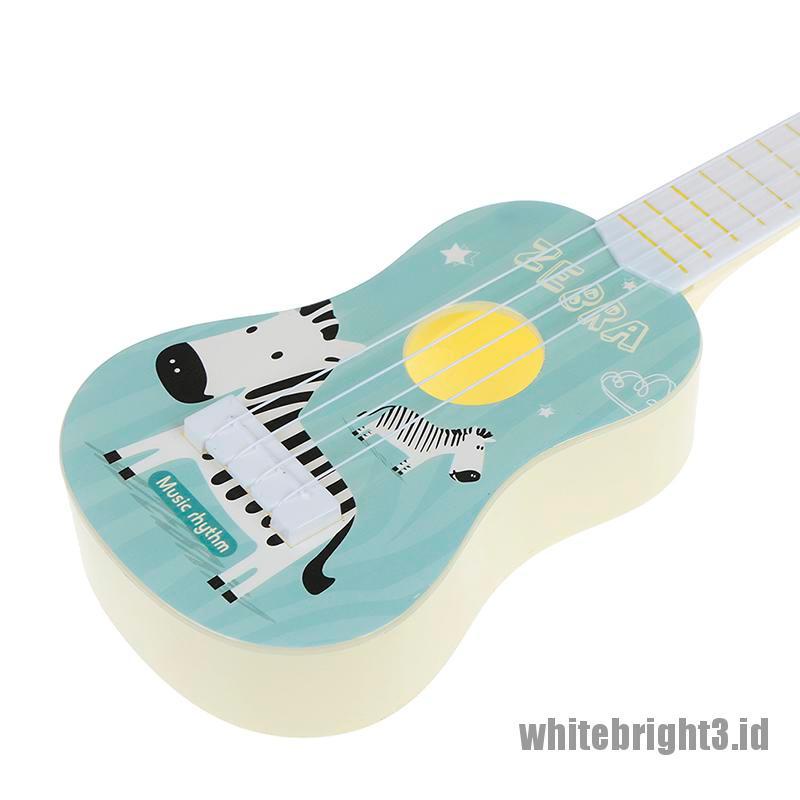 {white3} Funny ukulele musical instrument kids guitar montessori toys education