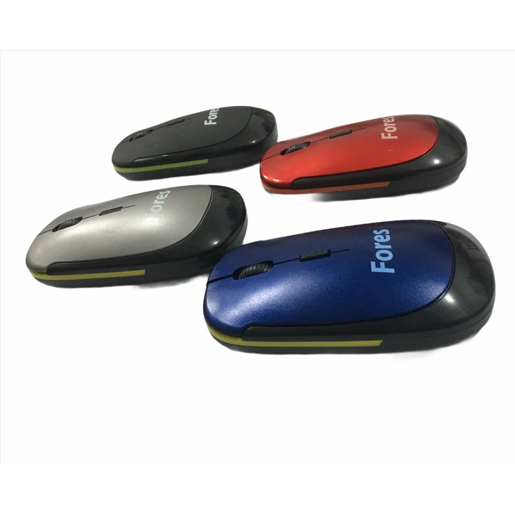 MOUSE WIRELESS /MOUSE FORES SLIM M28 SILENT CLICK 2.4Ghz 1000/1200/1600DPI Rechargeable for laptop