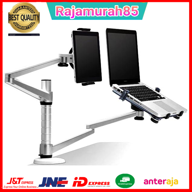 Bracket Laptop dan Tablet Holder Multifungsi - OA-9X - Silver