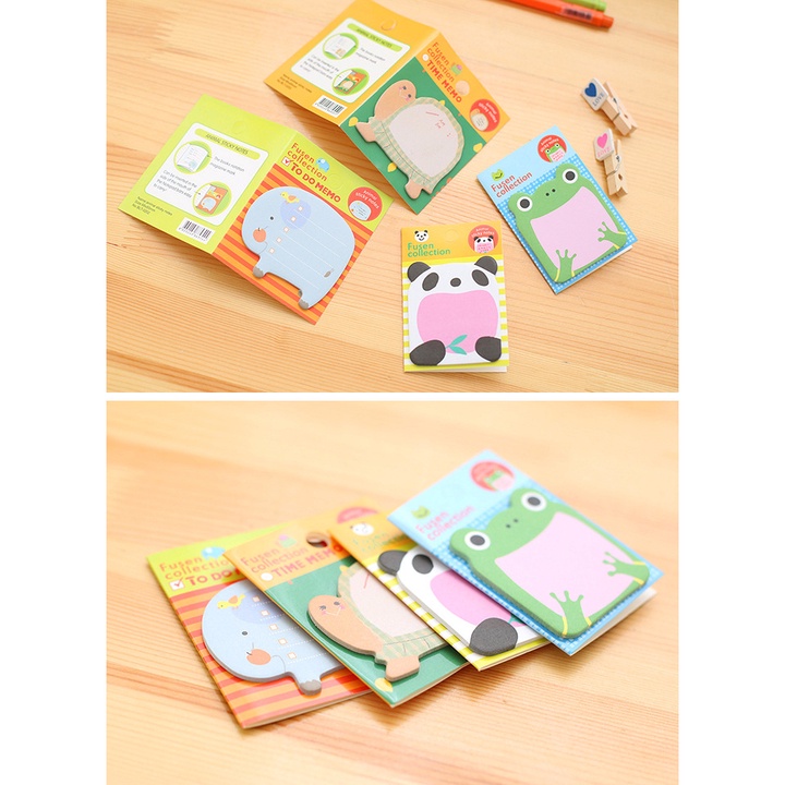 Sticky Notes Motif Kartun Hewan Untuk Pelajar