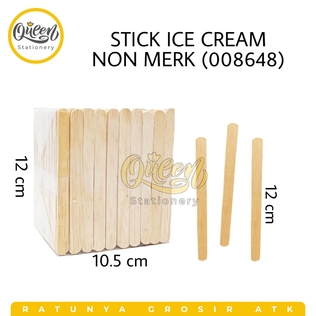 

1 PACK STICK ICE CREAM NON MERK / STIK ES KRIM / STICK KAYU (008648)
