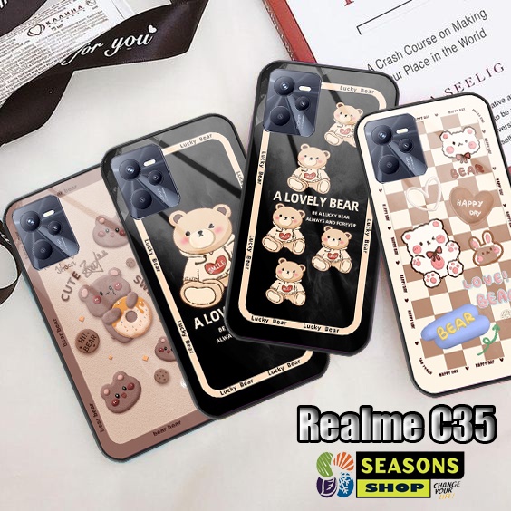 [Realme C35] Realme C35 - Softcase Realme C35 - Softcase Glass Glitter Realme C35 - Casing Realme C3