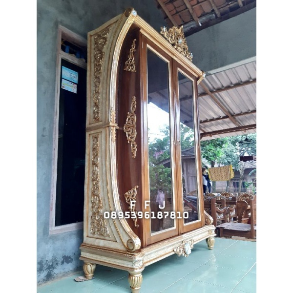 Lemari Hias C Pintu 2 Jati lemari hias mewa ukir jepara
