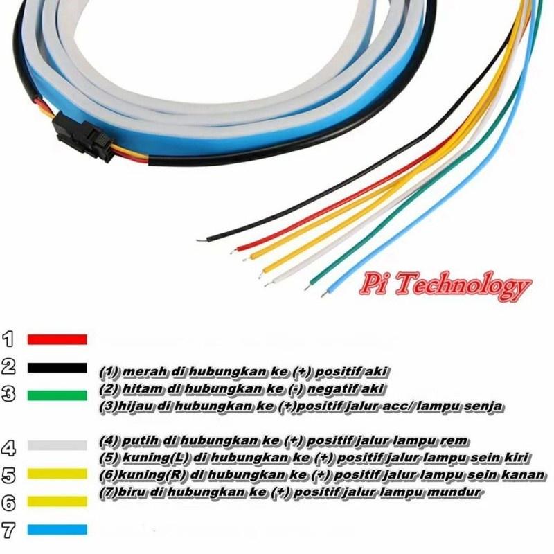 Lampu Bagasi Running LED Strip RGB MOBIL TRUK LED RGB 12v volt 120CM