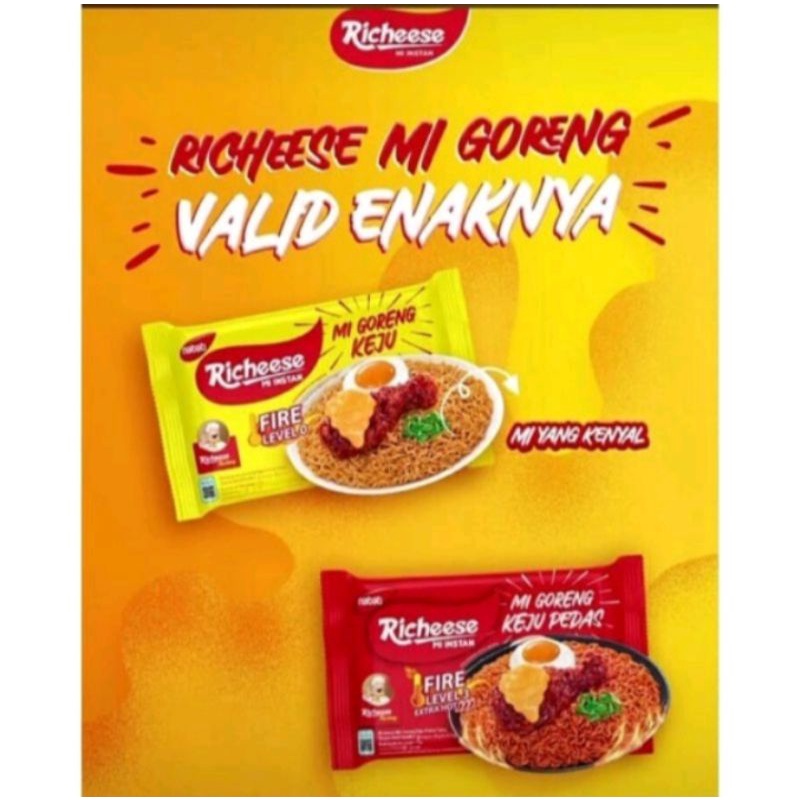 

Richeese Mie Instan Mie Goreng Keju Richeese Level 0 Level 3 Richeese Mie