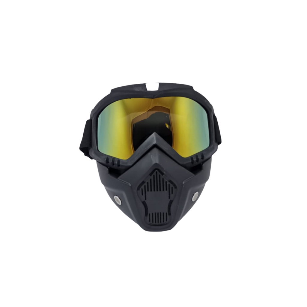 Goggle Mask Modular Kacamata Masker Helm Motor Retro Bogo Goggles Cross Kacamata Goggles Mask Motor