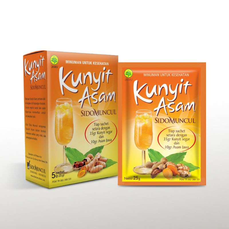 Kunyit Asam SidoMuncul minuman herbal untuk kesehatan Sido Muncul