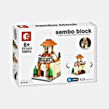 mainan Lego Sembo Block church / 6519SDGPT11 BB / Lego Sembo Gereja