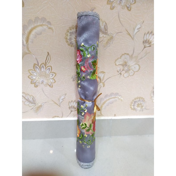 Selendang koto gadang-Abu abu renda silver