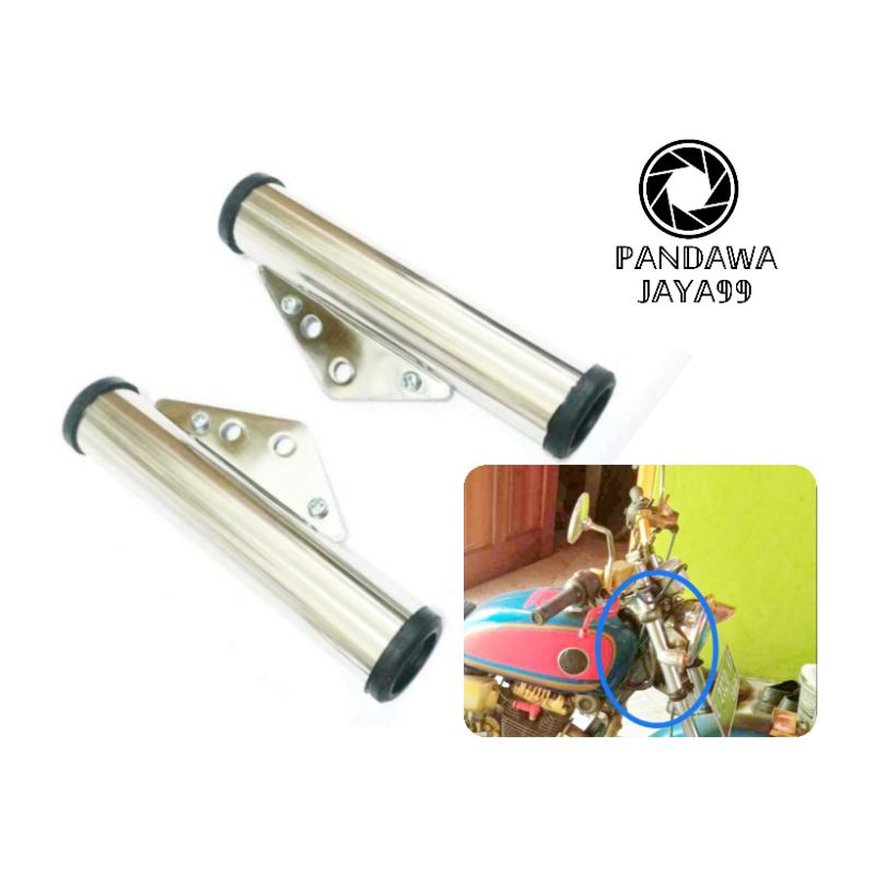 dudukan kupingan lampu pesek gl pro cb mega pro tiger rx king scorpio