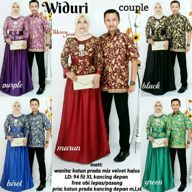 Maura Couple - Sania Ruffle Batik Couple Ori Ndoro Jowi 